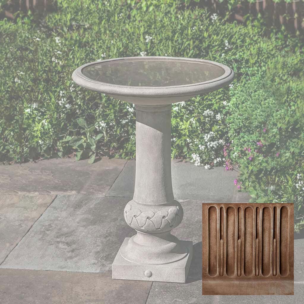 Campania Williamsburg Knot Garden Birdbath - B-179