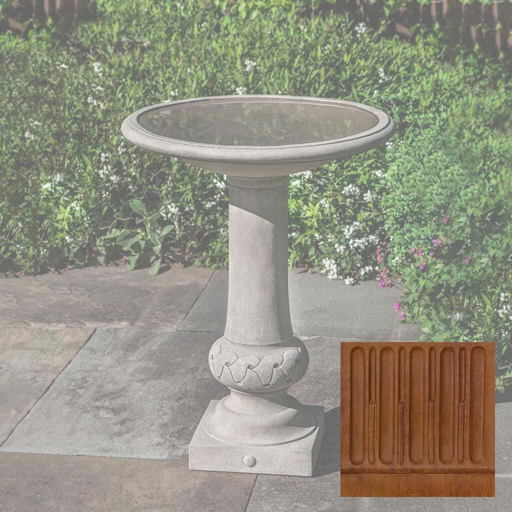 Campania Williamsburg Knot Garden Birdbath - B-179
