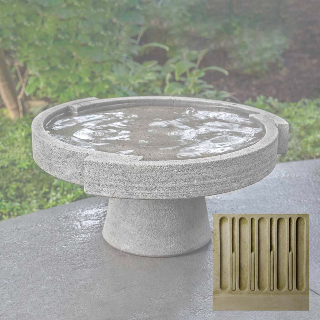 Campania Concept Birdbath, Low - B-187