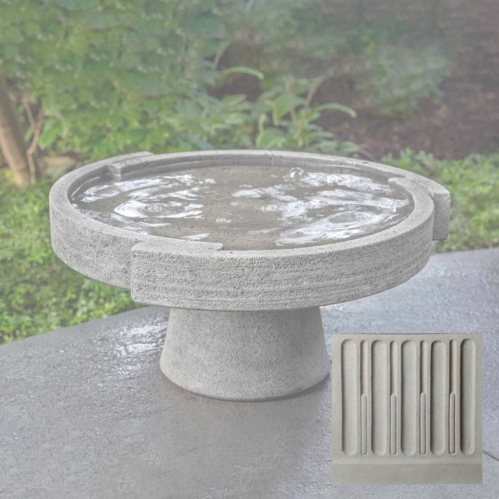 Campania Concept Birdbath, Low - B-187