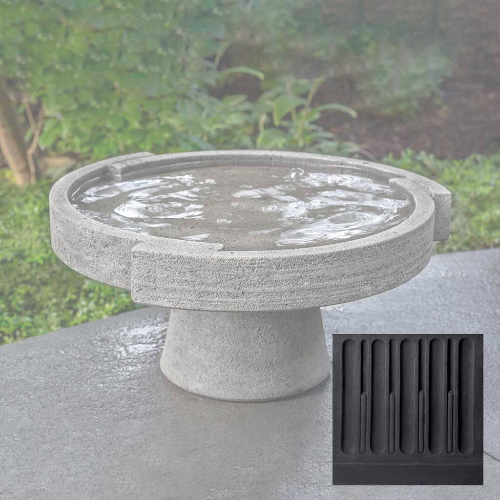 Campania Concept Birdbath, Low - B-187