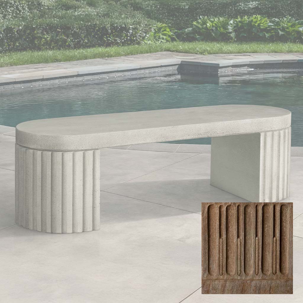 Campania Dorchester Fluted Bench - BE-155