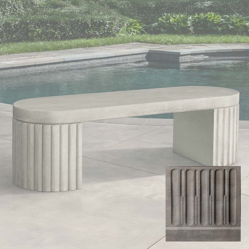 Campania Dorchester Fluted Bench - BE-155