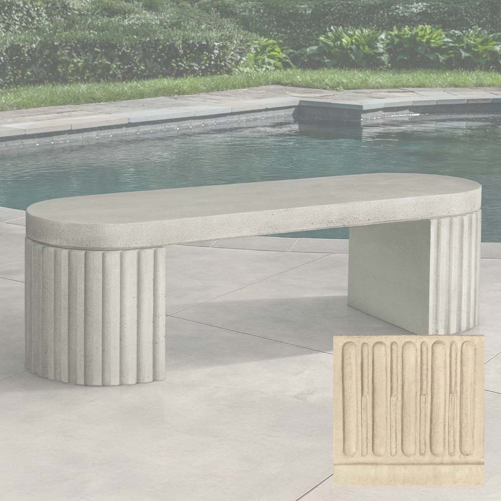 Campania Dorchester Fluted Bench - BE-155