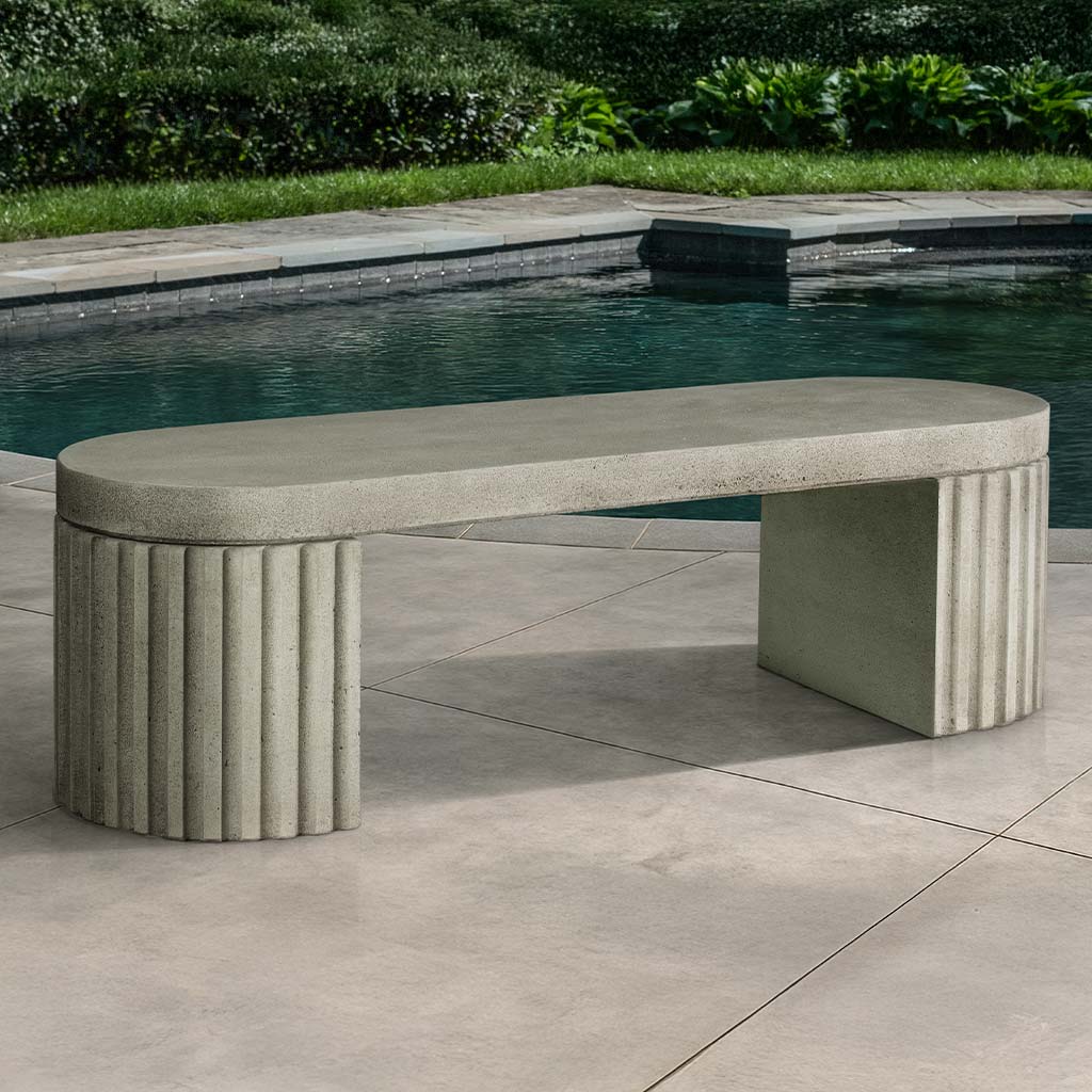 Campania Dorchester Fluted Bench - BE-155