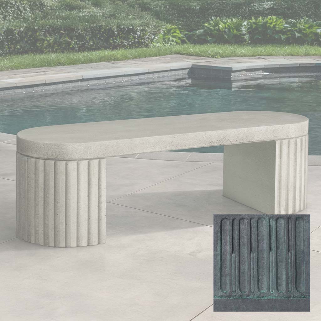 Campania Dorchester Fluted Bench - BE-155