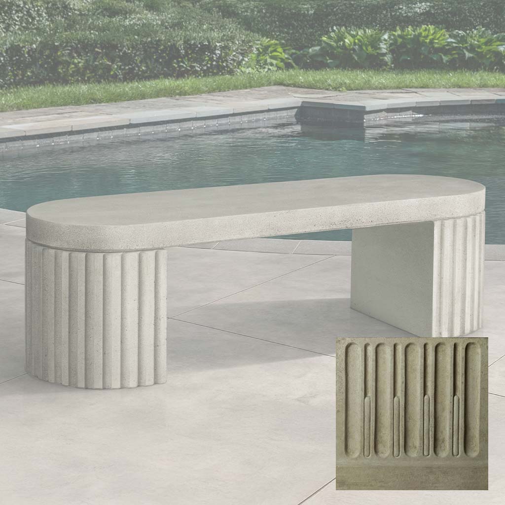 Campania Dorchester Fluted Bench - BE-155