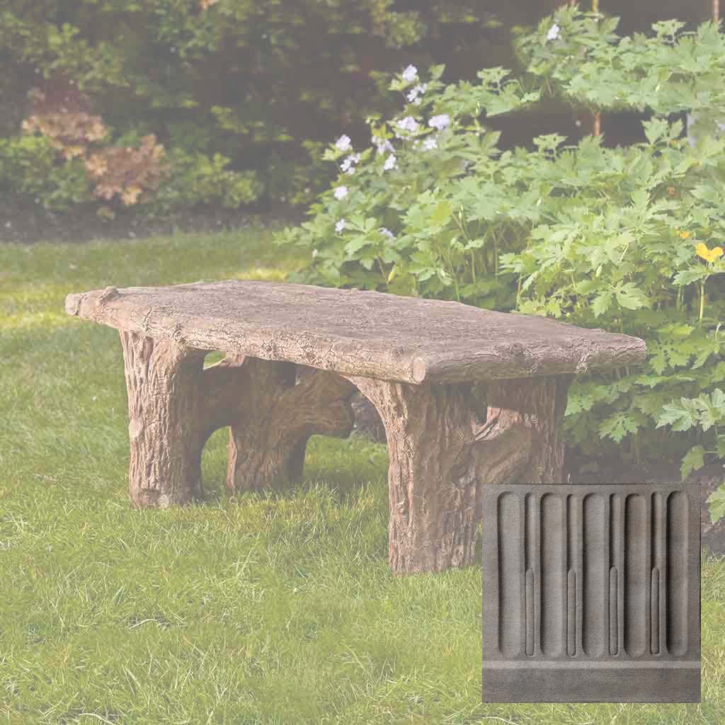 Campania Faux Bois Bench - BE-116