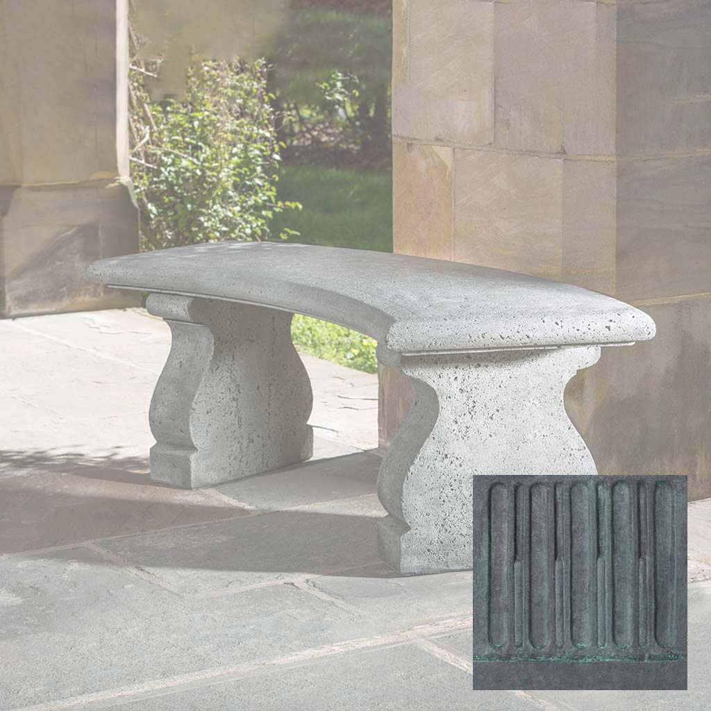 Campania Provencal Curved Bench - BE-123