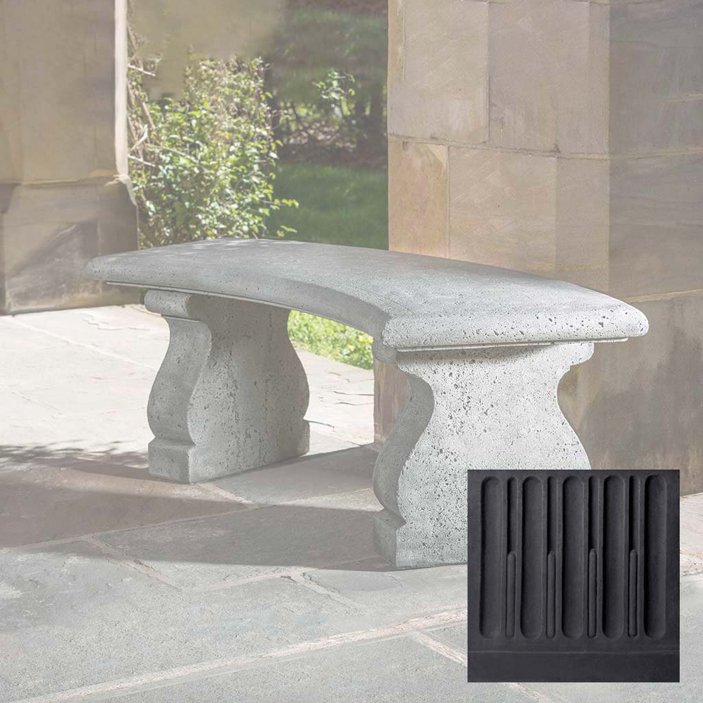 Campania Provencal Curved Bench - BE-123