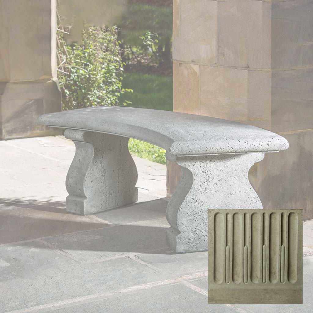 Campania Provencal Curved Bench - BE-123