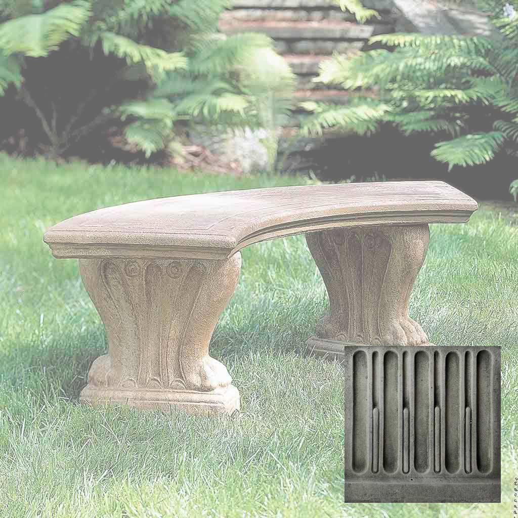 Campania Curved West Chester Bench - BE-20