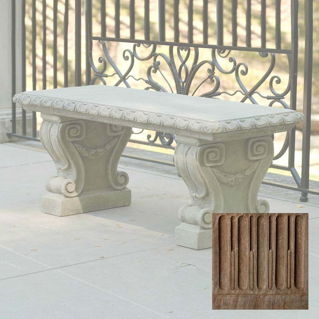 Campania Longwood Main Fountain Garden Bench - BE-33