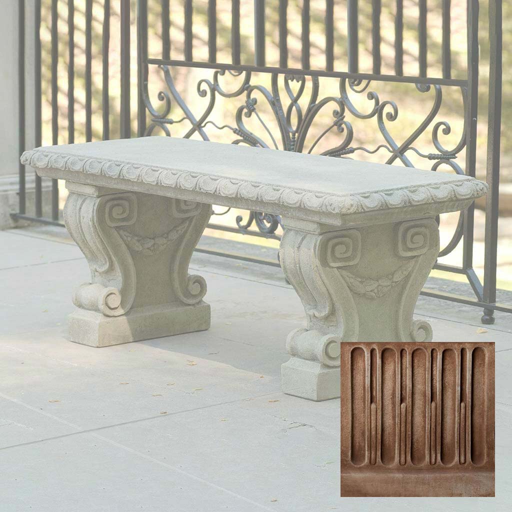 Campania Longwood Main Fountain Garden Bench - BE-33
