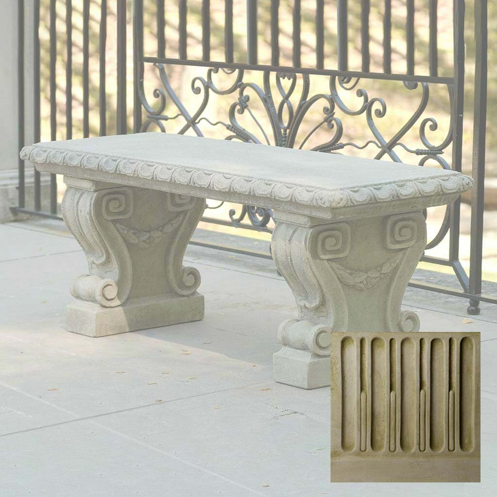 Campania Longwood Main Fountain Garden Bench - BE-33