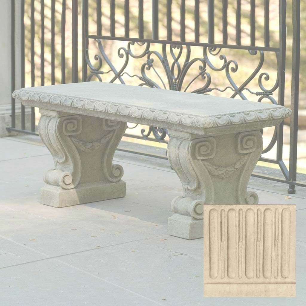 Campania Longwood Main Fountain Garden Bench - BE-33