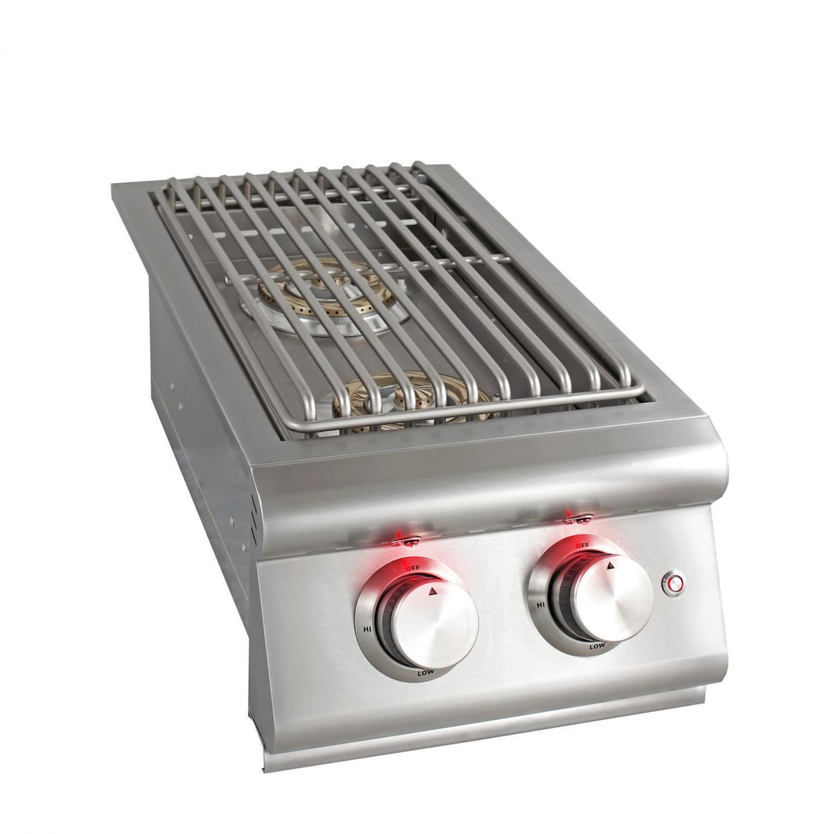 Blaze LTE Built-In Double Side Burner with Lights - BLZ-SB2LTE-LP/NG