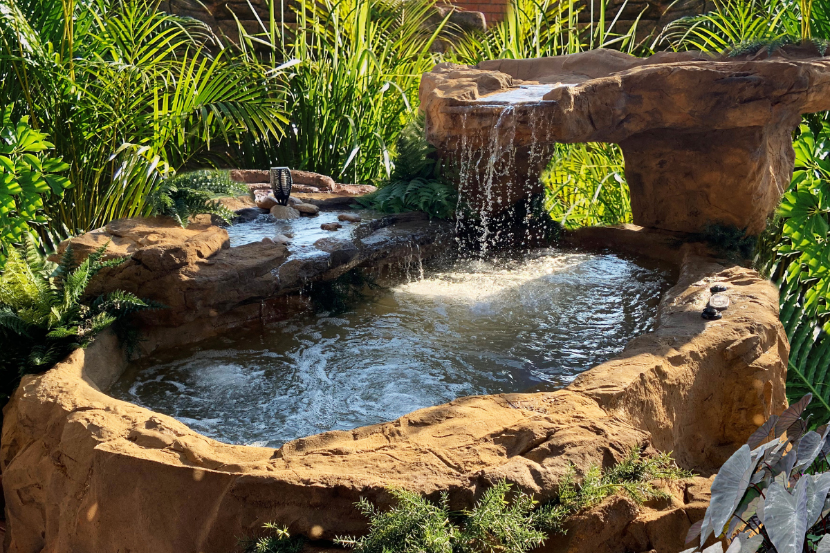 Natural Spas Cenote Collection Semi In Ground Hot Tub and Spa