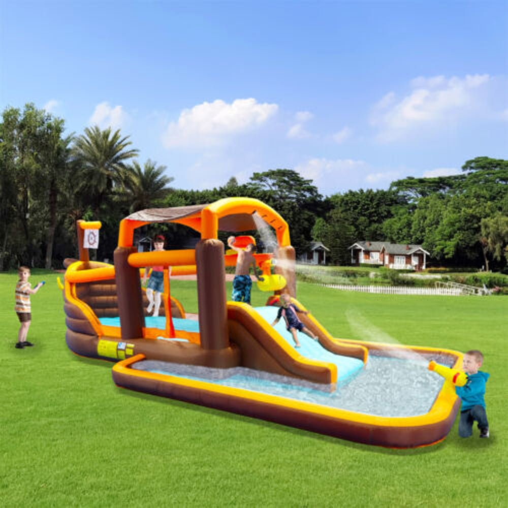 Commercial Inflatable Kids Bounce House W/ Water Slide & Blower, 23FT (96708451)