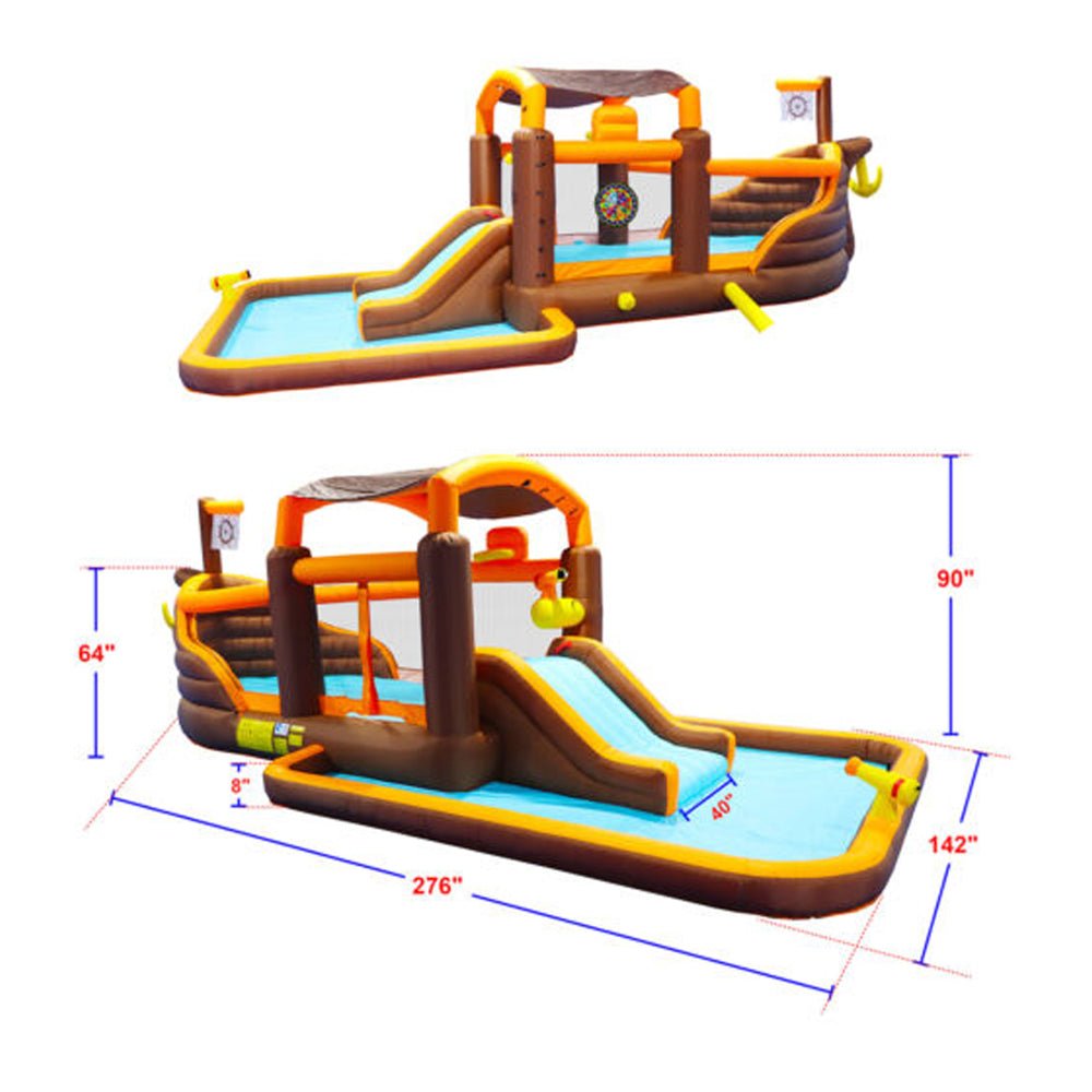 Commercial Inflatable Kids Bounce House W/ Water Slide & Blower, 23FT (96708451)