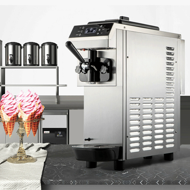 Commercial Single Flavor Soft Serve Ice Cream Machine Maker, 13L/H (94784035)