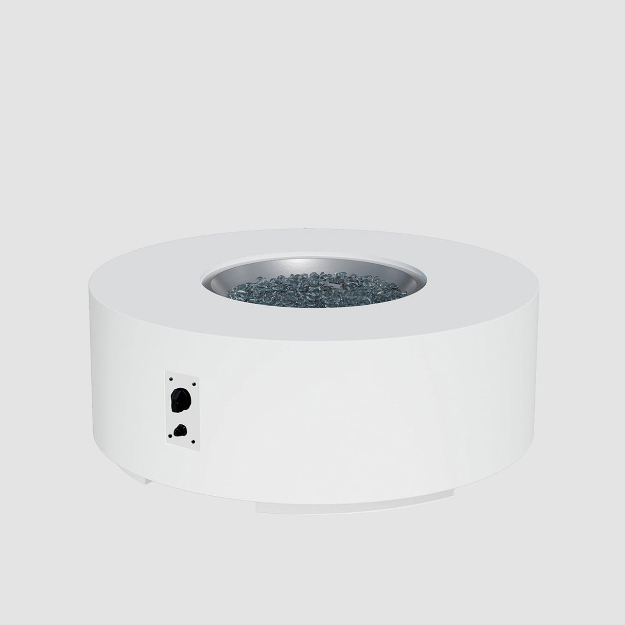 The Outdoor Greatroom Cove 36" Concrete Round Gas Fire Pit Table - CVC-36NG