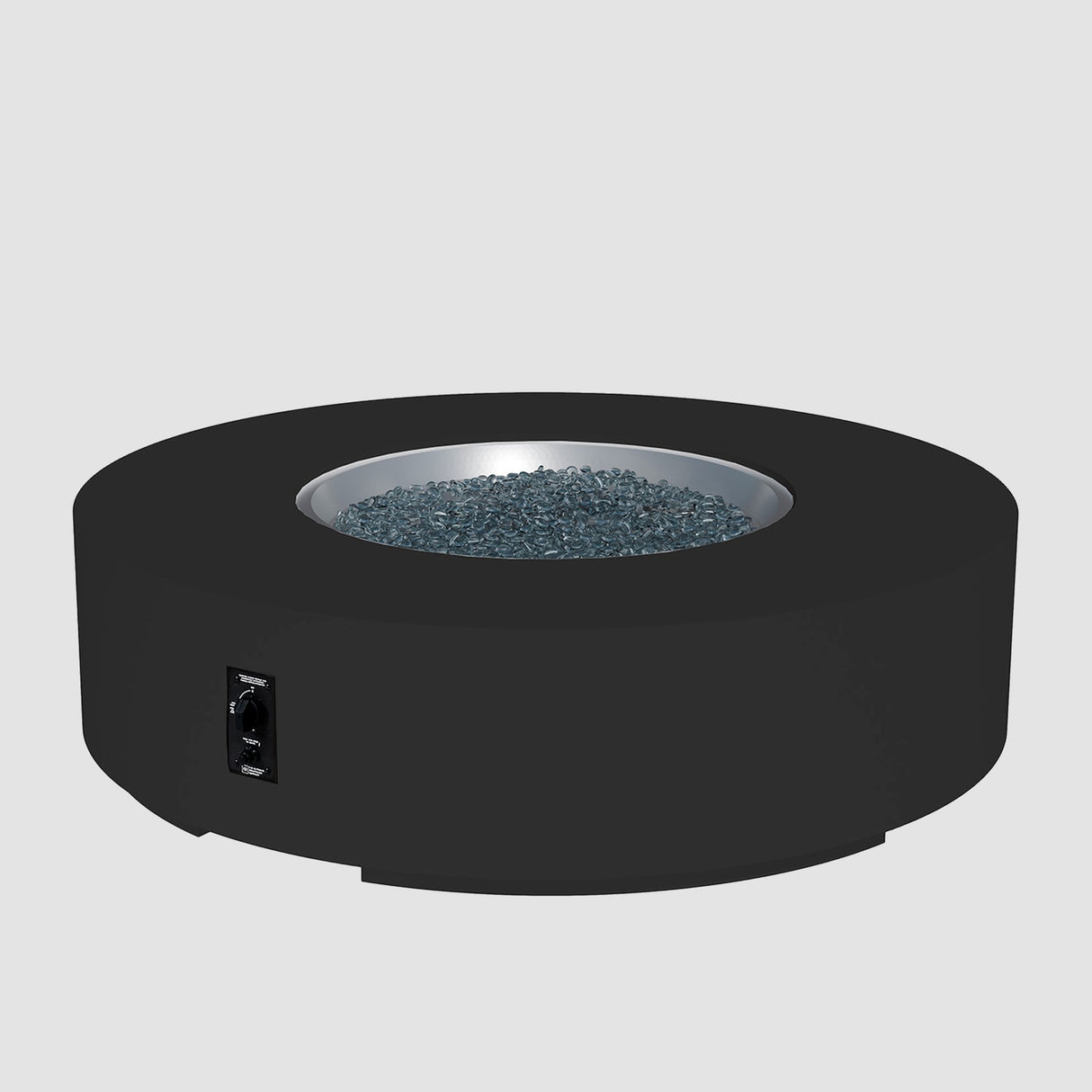 The Outdoor Greatroom Cove 60" Concrete Round Gas Fire Pit Table - CVC-60NG