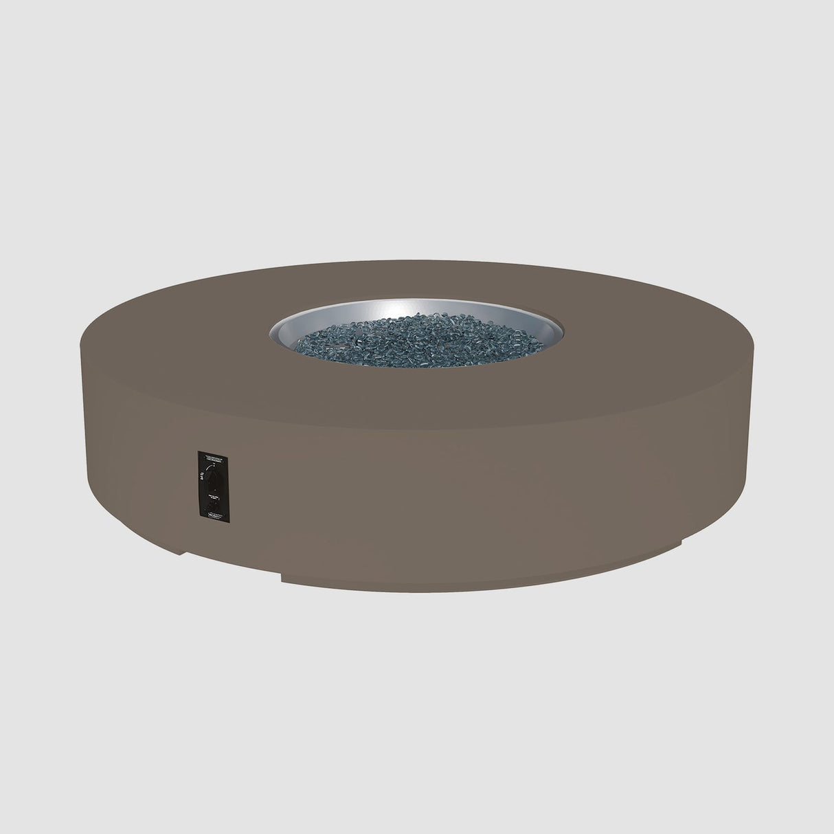 The Outdoor Greatroom Cove 60" Concrete Round Gas Fire Pit Table - CVC-60NG