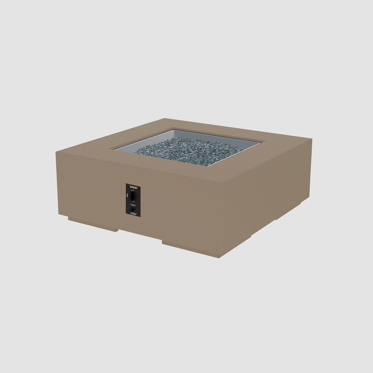 The Outdoor Greatroom Cove 48" Concrete Square Gas Fire Pit Table - CVS-48NG
