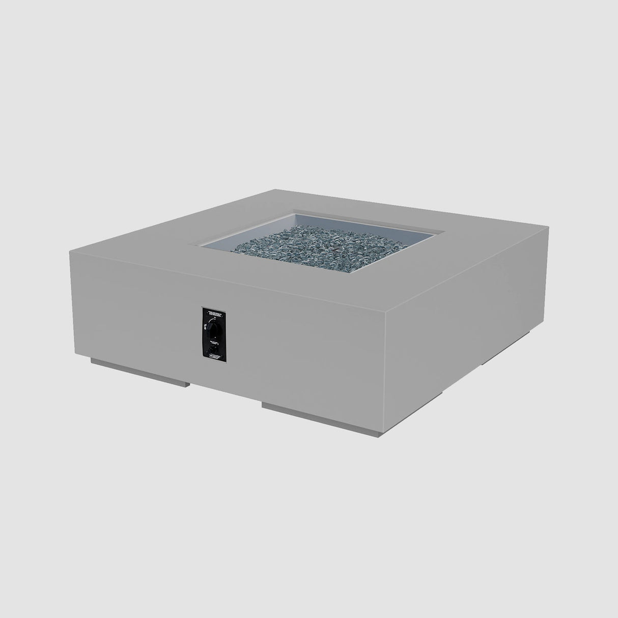 The Outdoor Greatroom Cove 36" Concrete Square Gas Fire Pit Table - CVS-36NG