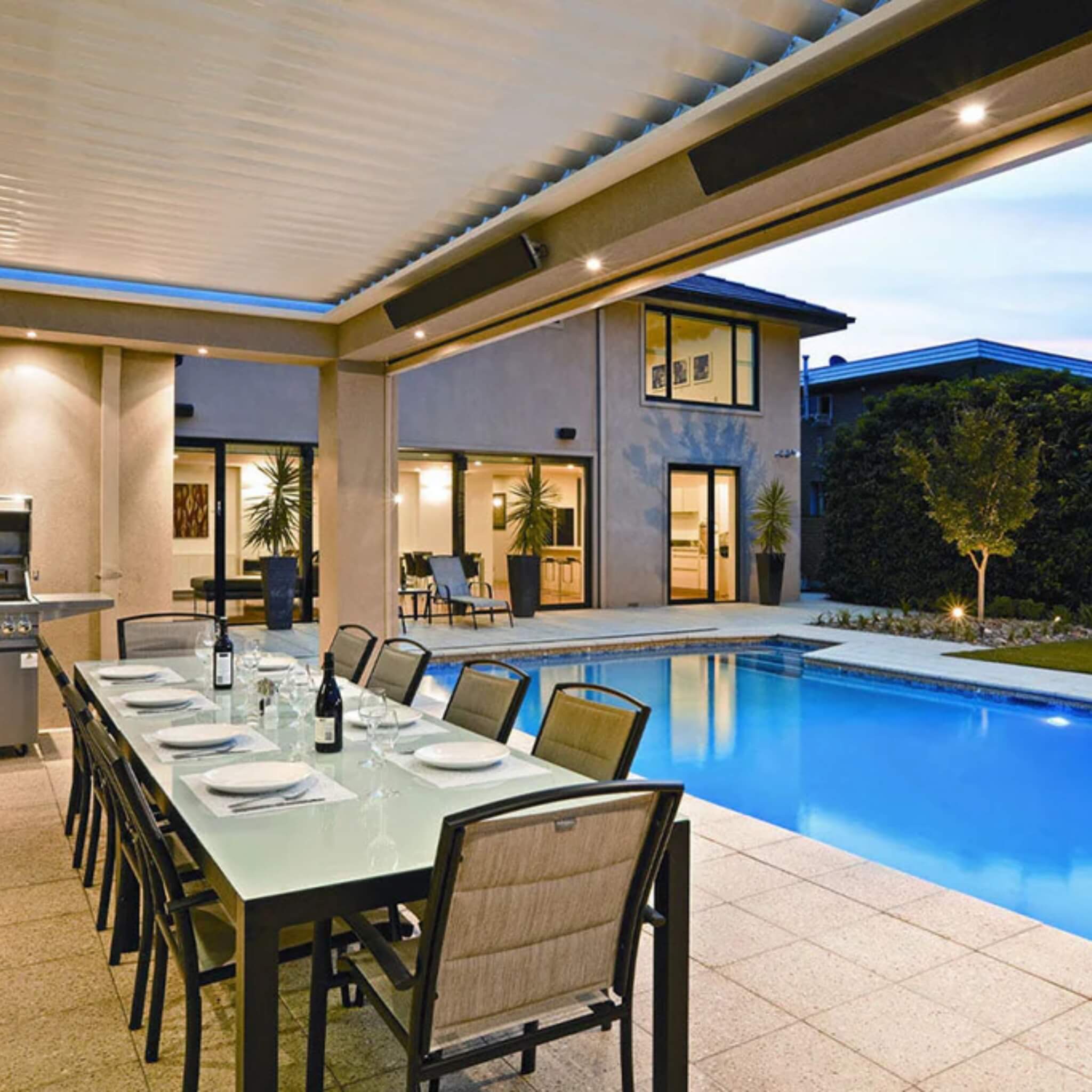 Dimplex DLW 70" Black Long Wave Radiant Electric Heater For Outdoor And Indoor, 3200W