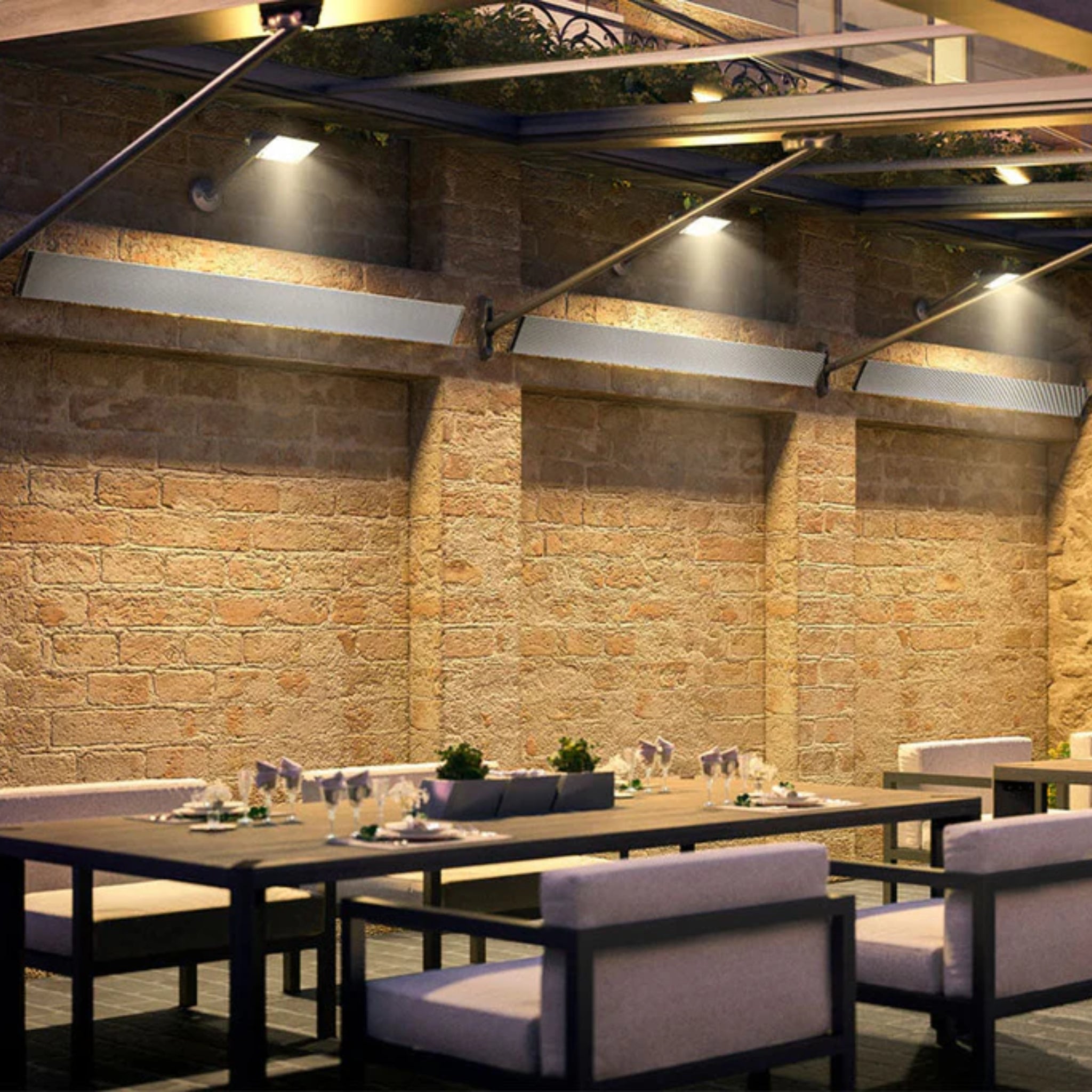 Dimplex DLW 70" Noiseless Radiant Electric Heater For Outdoor And Indoor, 3200W