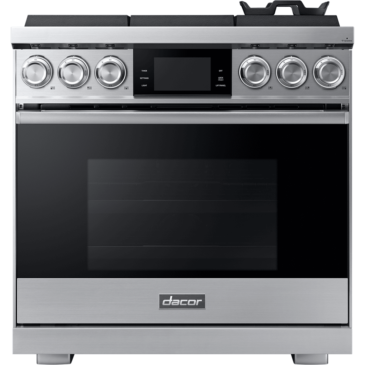 Dacor 36-Inch Contemporary Gas Range, Silver Stainless - DOP36M96GLS