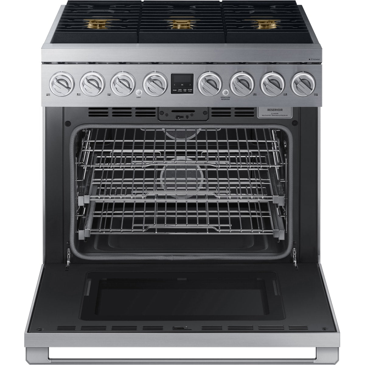 Dacor 36-Inch Transitional Dual-Fuel Range, Silver Stainless - DOP36T86DLS