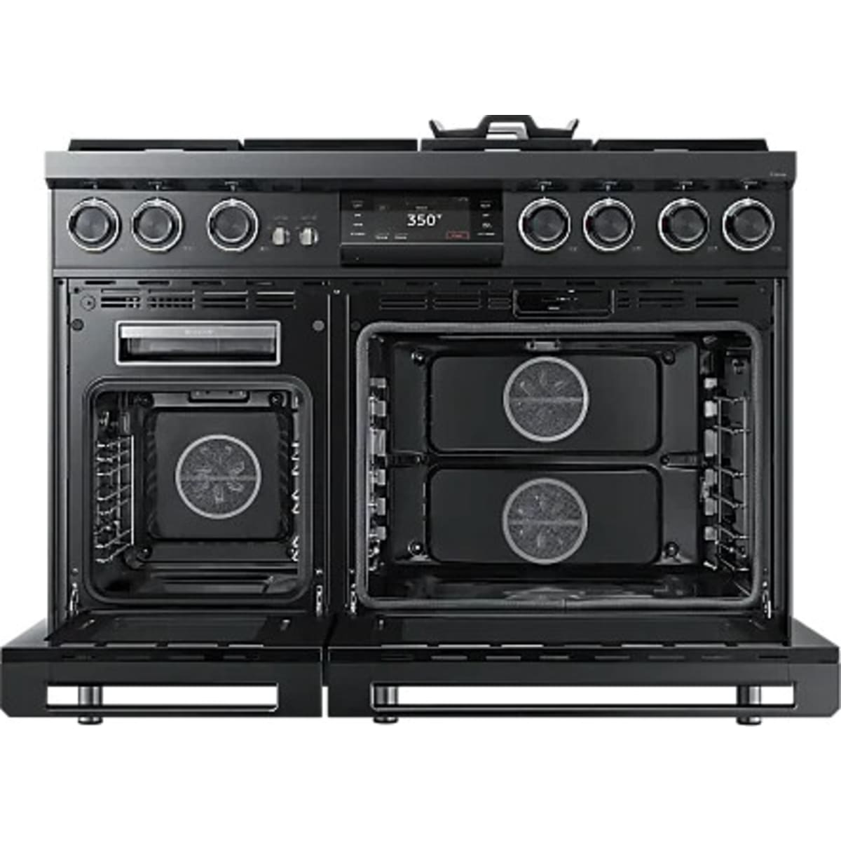 Dacor 48-Inch Contemporary Dual-Fuel Steam Range with Integrated Griddle, Graphite Stainless - DOP48C96DLM