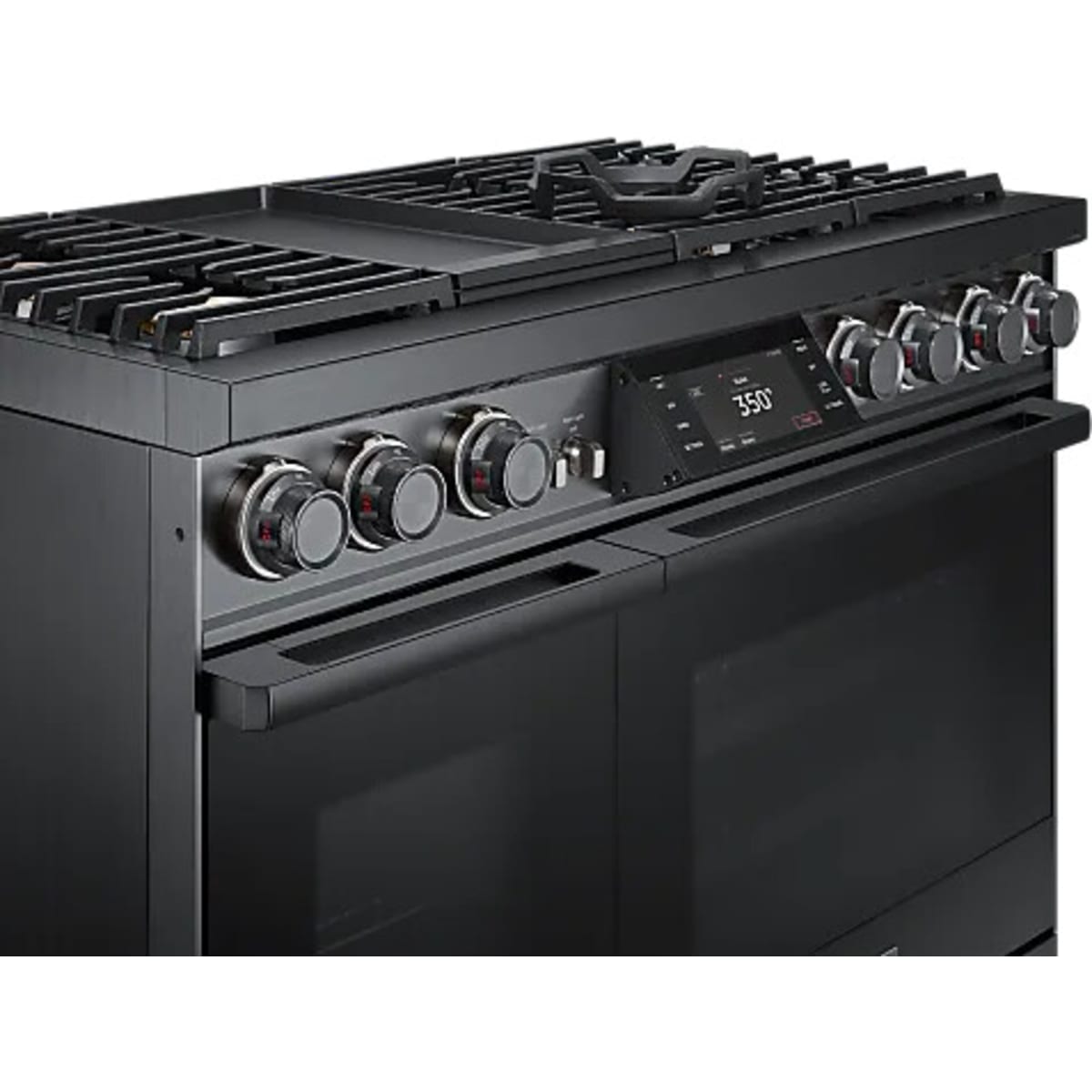 Dacor 48-Inch Contemporary Dual-Fuel Steam Range with Integrated Griddle, Graphite Stainless - DOP48C96DLM