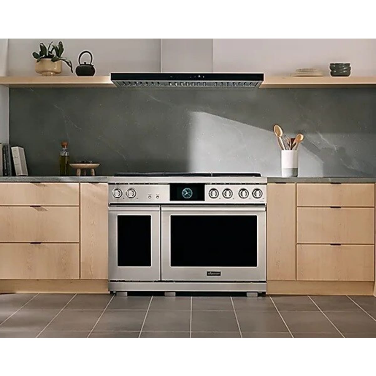 Dacor 48-Inch Transitional Dual-Fuel Steam Range, Silver Stainless - DOP48T960DS