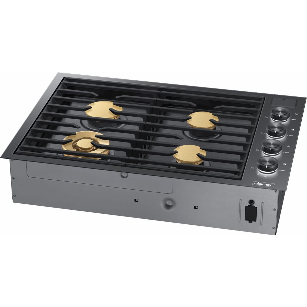 Dacor 30-Inch Contemporary Gas Cooktop, Graphite Stainless, NG & LP - DTG30M954FM