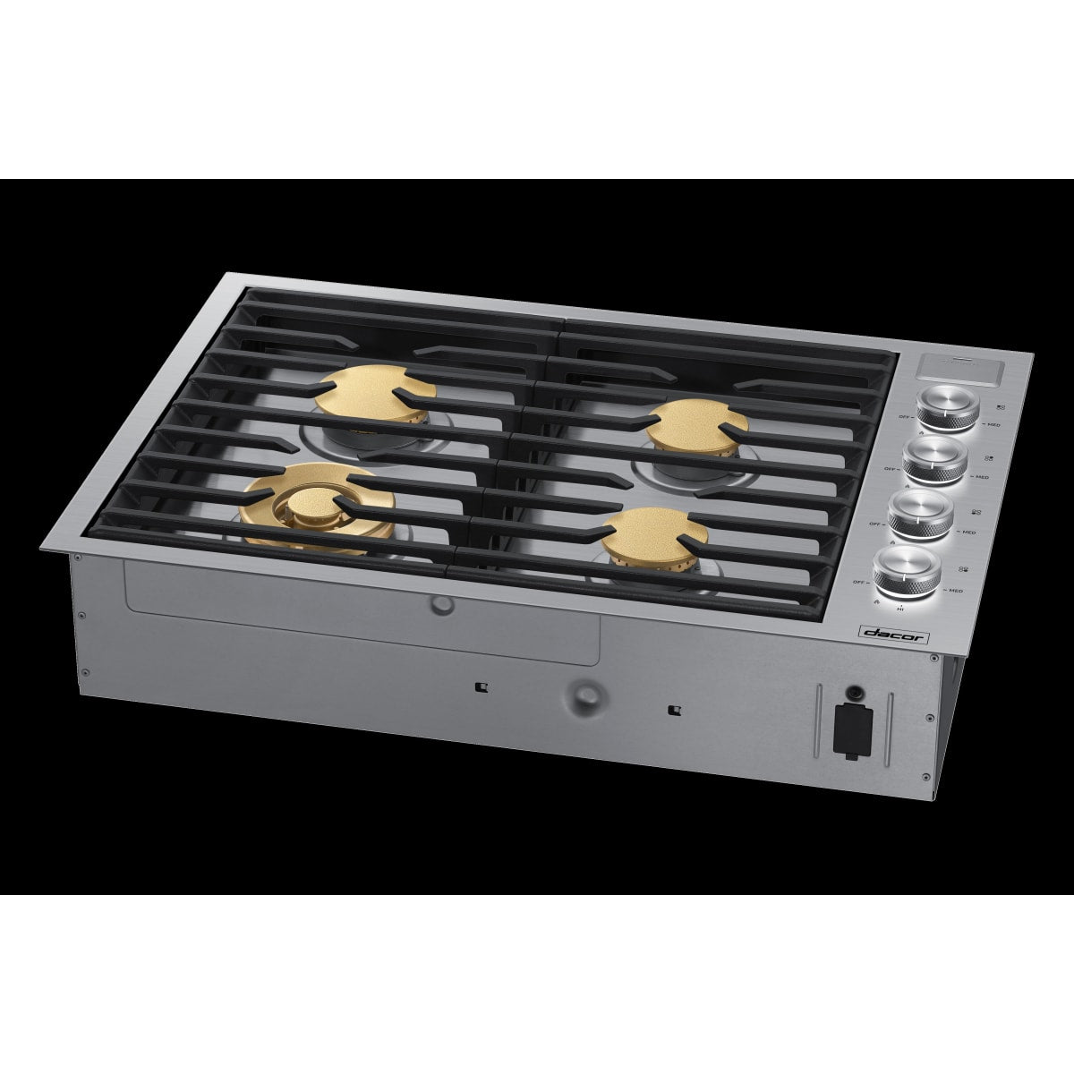 Dacor 30-Inch Contemporary Gas Cooktop, Silver Stainless, NG & LP - DTG30M954FS