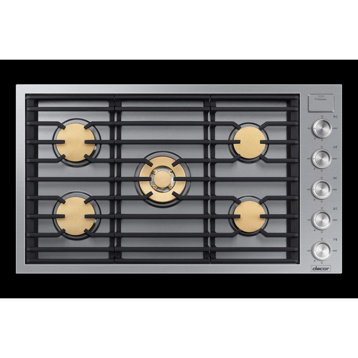 Dacor 36-Inch Contemporary Gas Cooktop, Silver Stainless, NG/LP - DTG36M955FS