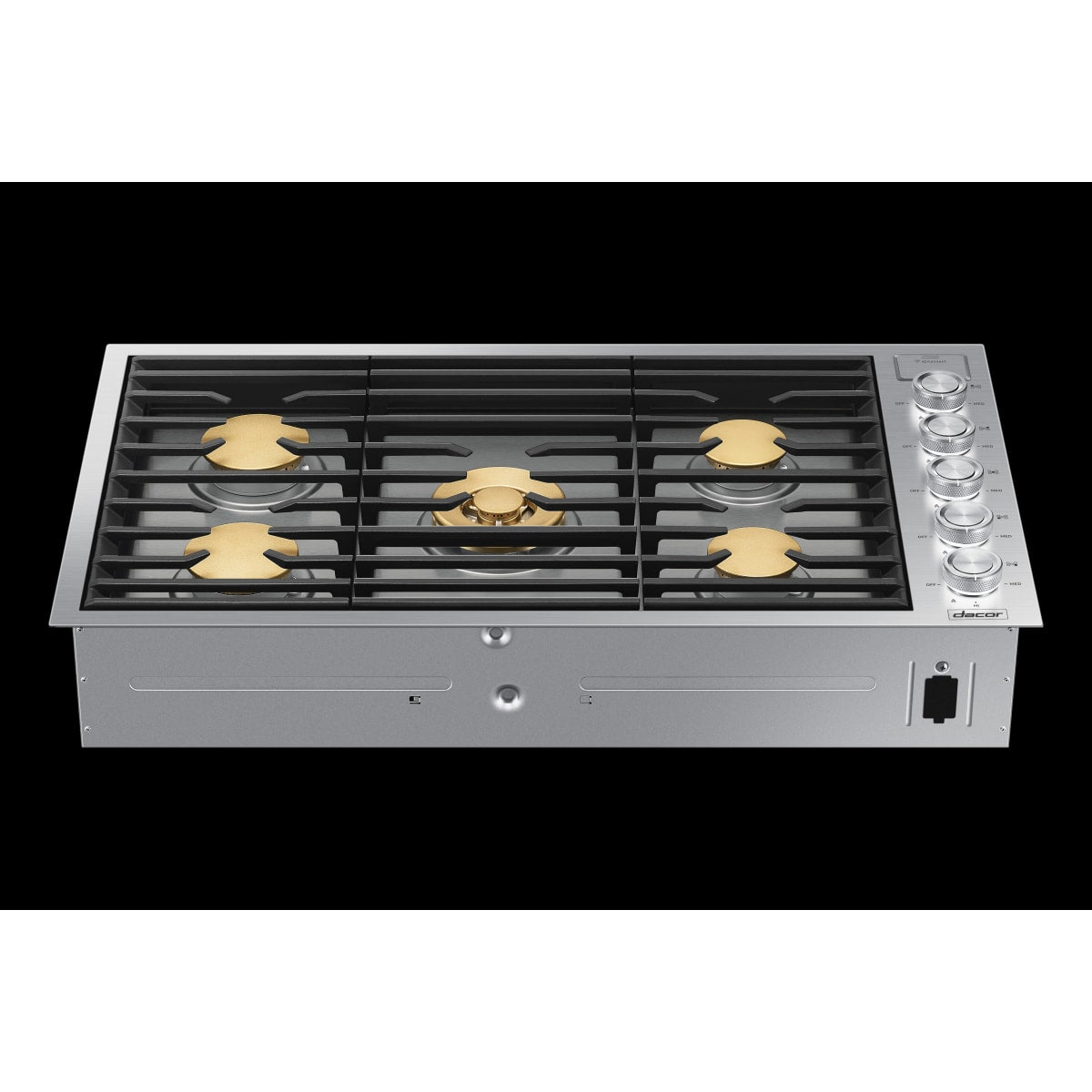 Dacor 36-Inch Contemporary Gas Cooktop, Silver Stainless, NG/LP - DTG36M955FS