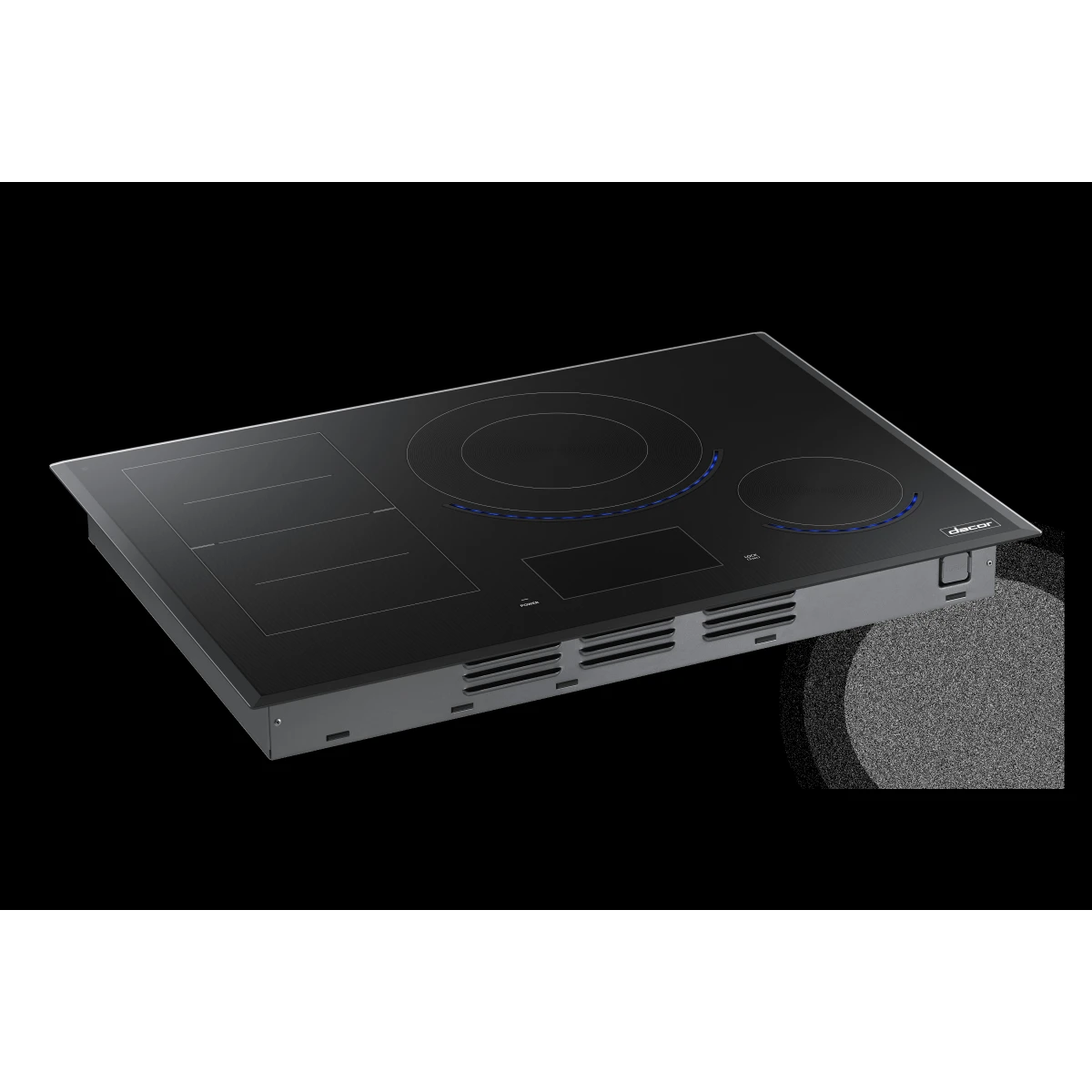 Dacor 30-Inch Contemporary Induction Cooktop, LCD, Frameless, Black Glass - DTI30M977BB