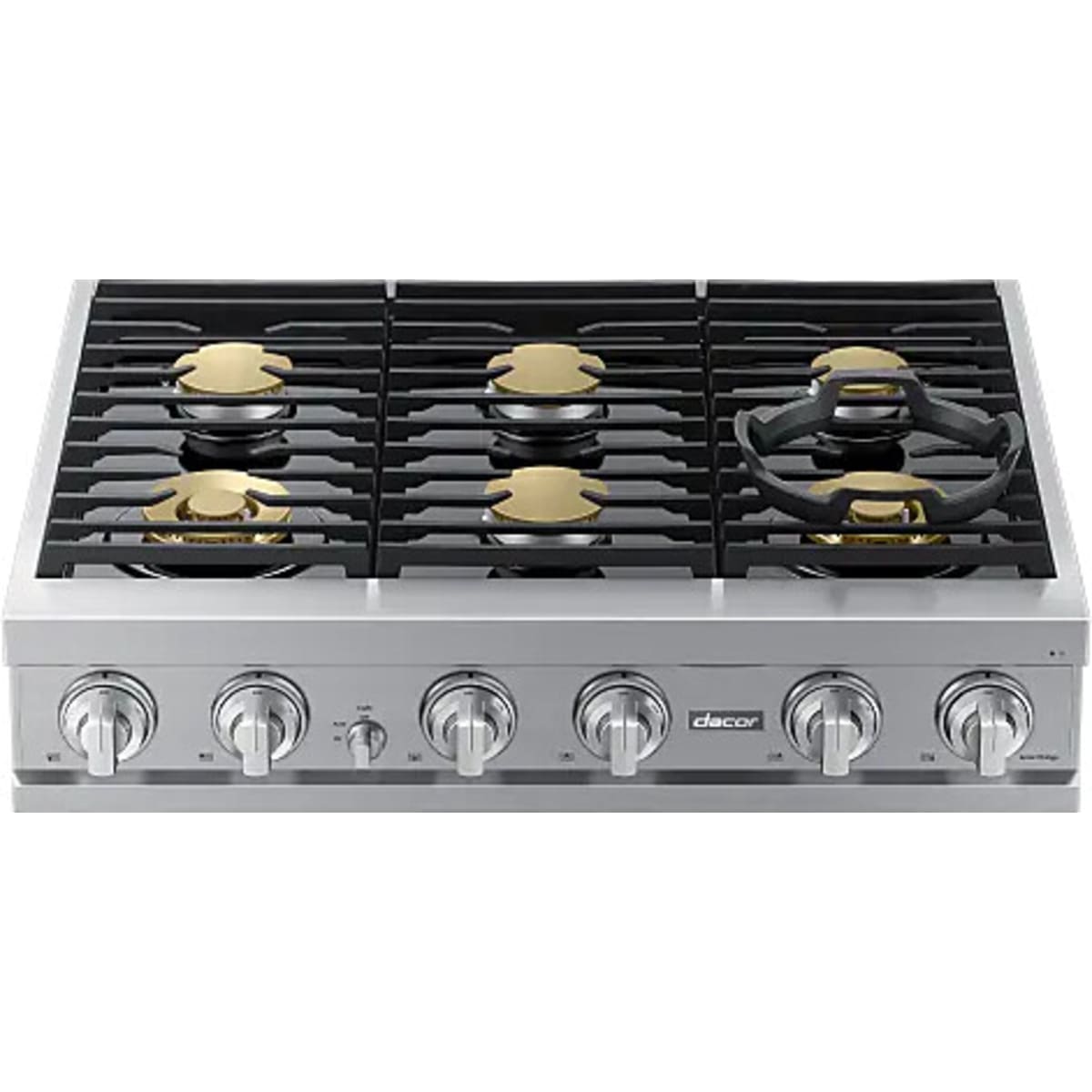 Dacor 36-Inch Transitional Gas Rangetop, Silver Stainless - DTT36T960GS