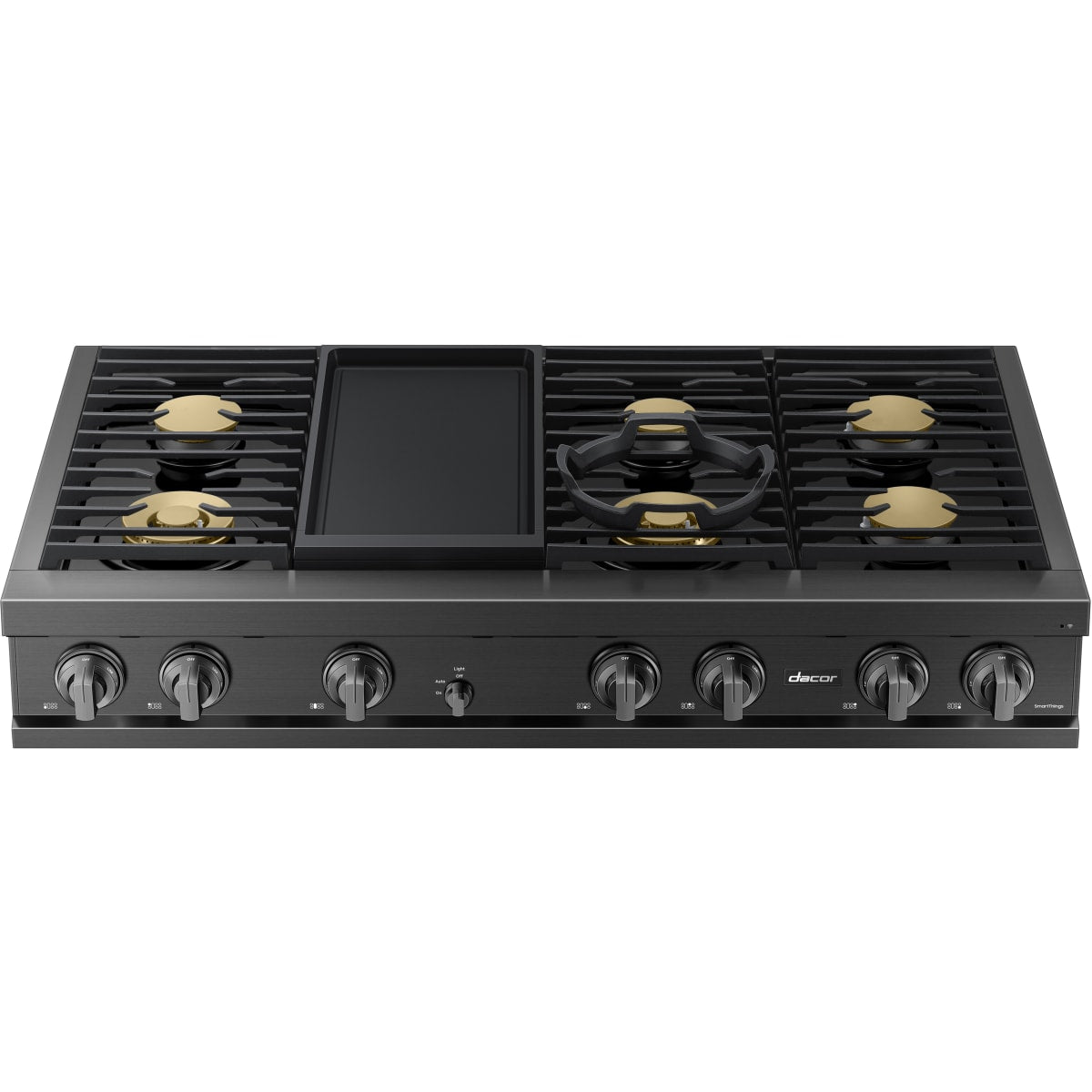 Dacor 48-Inch Transitional Gas Rangetop with Built-In Griddle, Graphite Stainless - DTT48T963GM