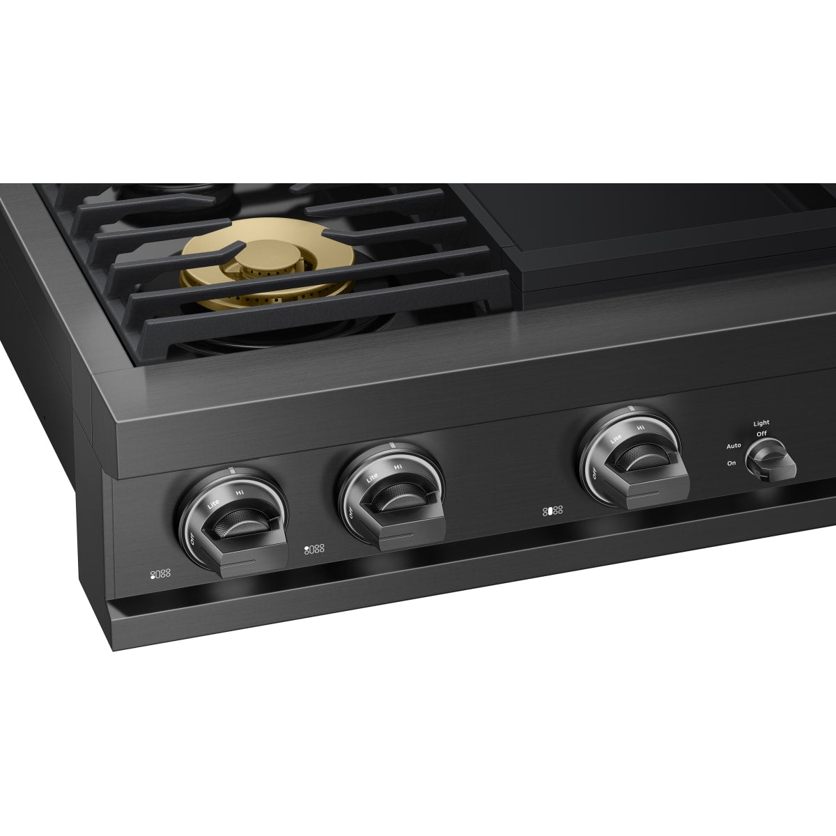 Dacor 48-Inch Transitional Gas Rangetop with Built-In Griddle, Graphite Stainless - DTT48T963GM