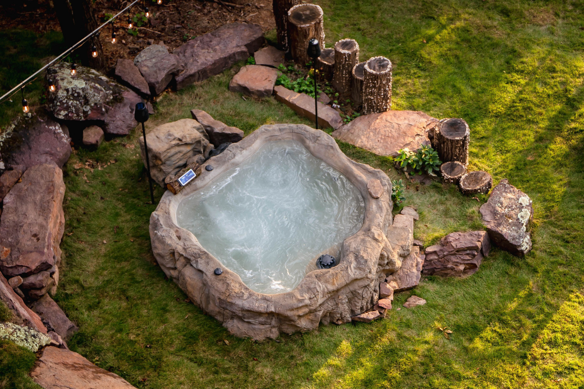 Natural Spas Earth Semi In Ground Hot Tub and Spa