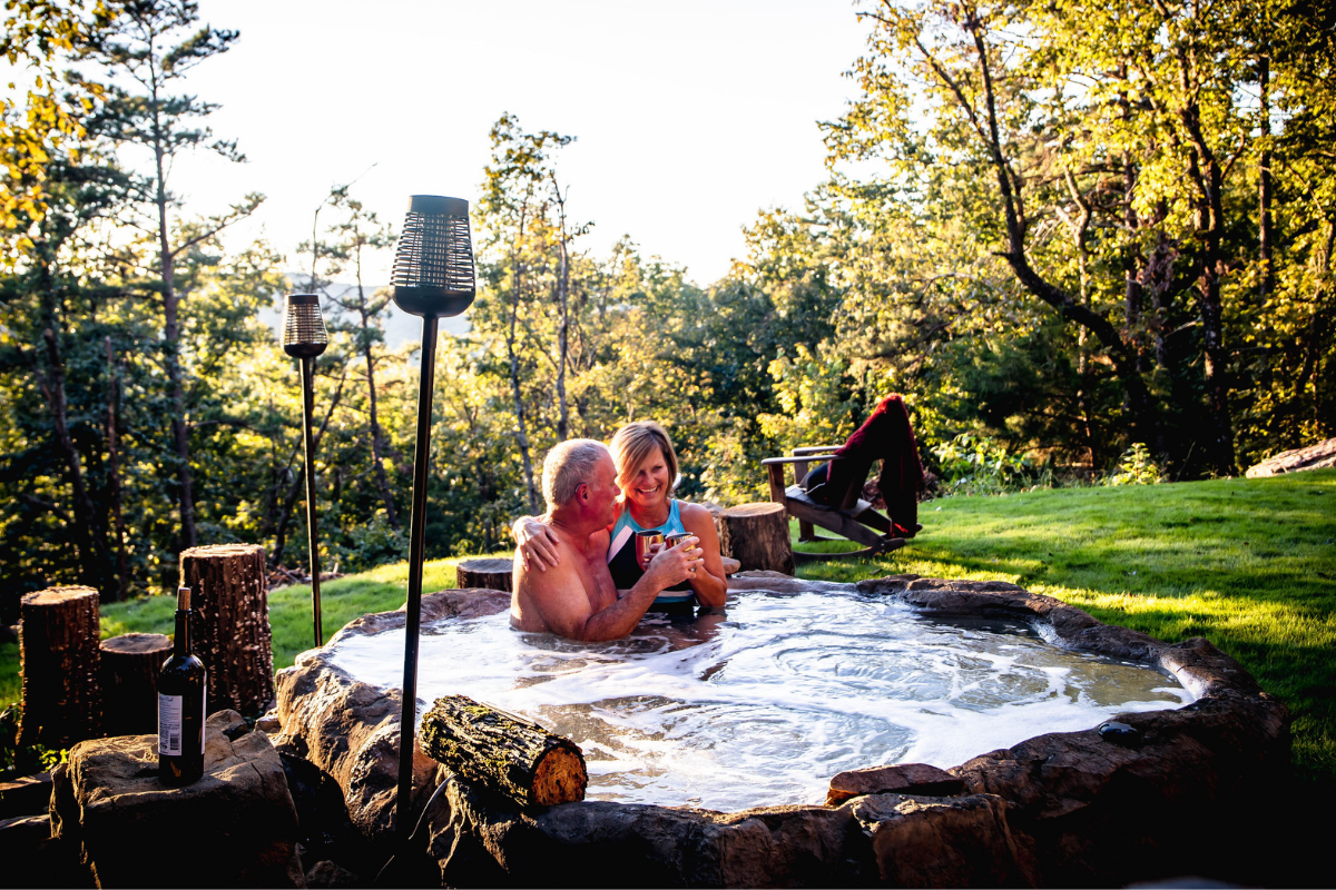 Natural Spas Earth Semi In Ground Hot Tub and Spa