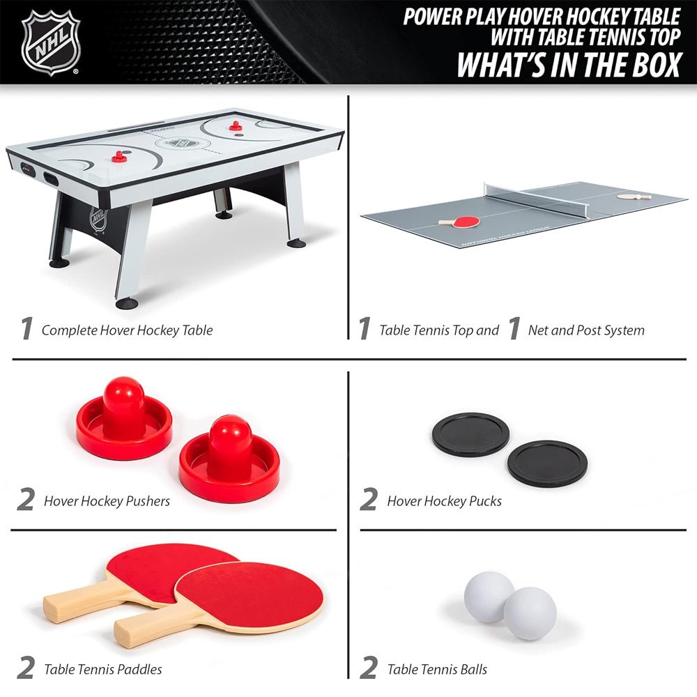 Eastpoint 2-In-1 Air Hockey Table Tennis Multi-Game Table, 80" (93847625)