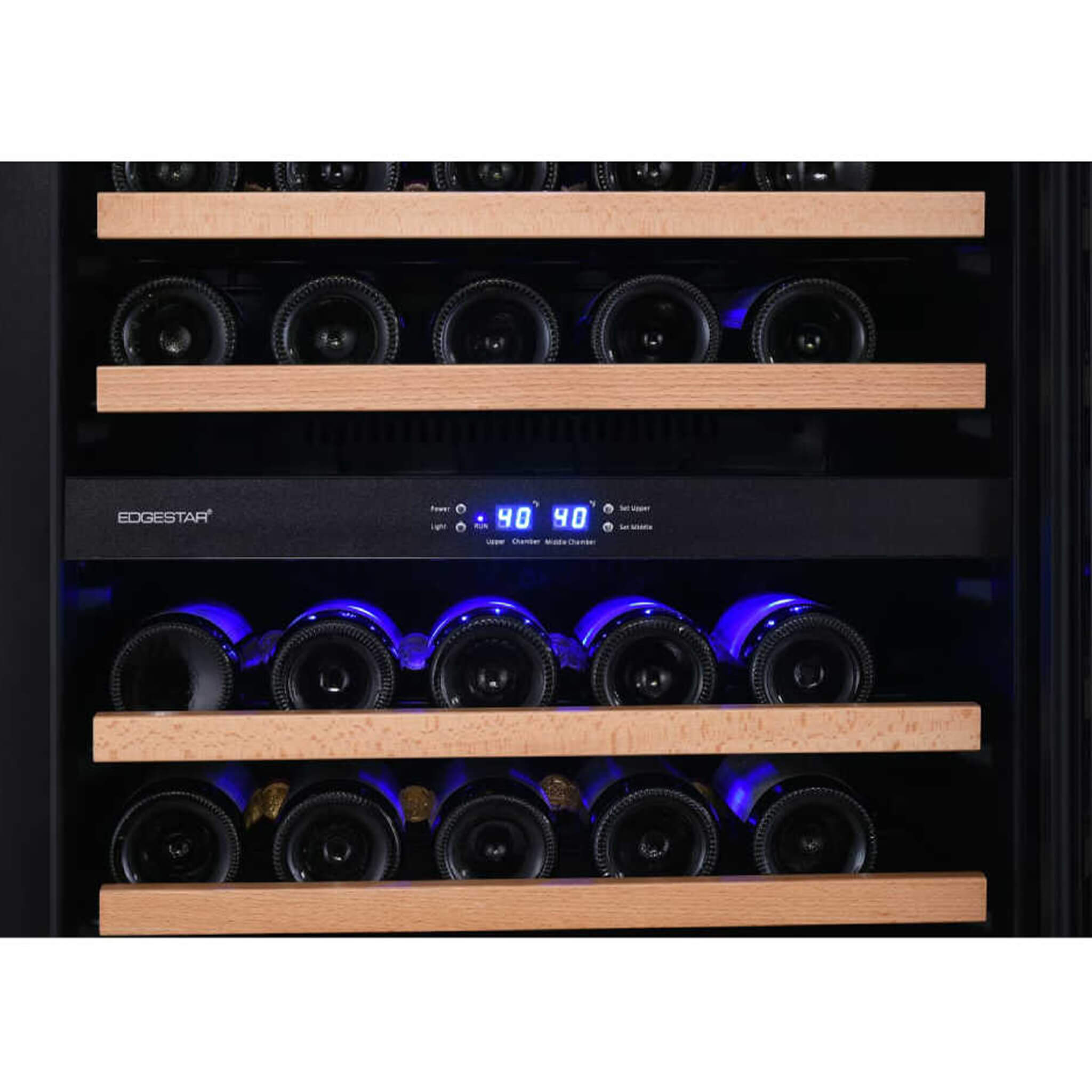 Edgestar 24" Wide 131 Bottle Capacity Built-In Triple Zone Wine Cooler (SAK65891)