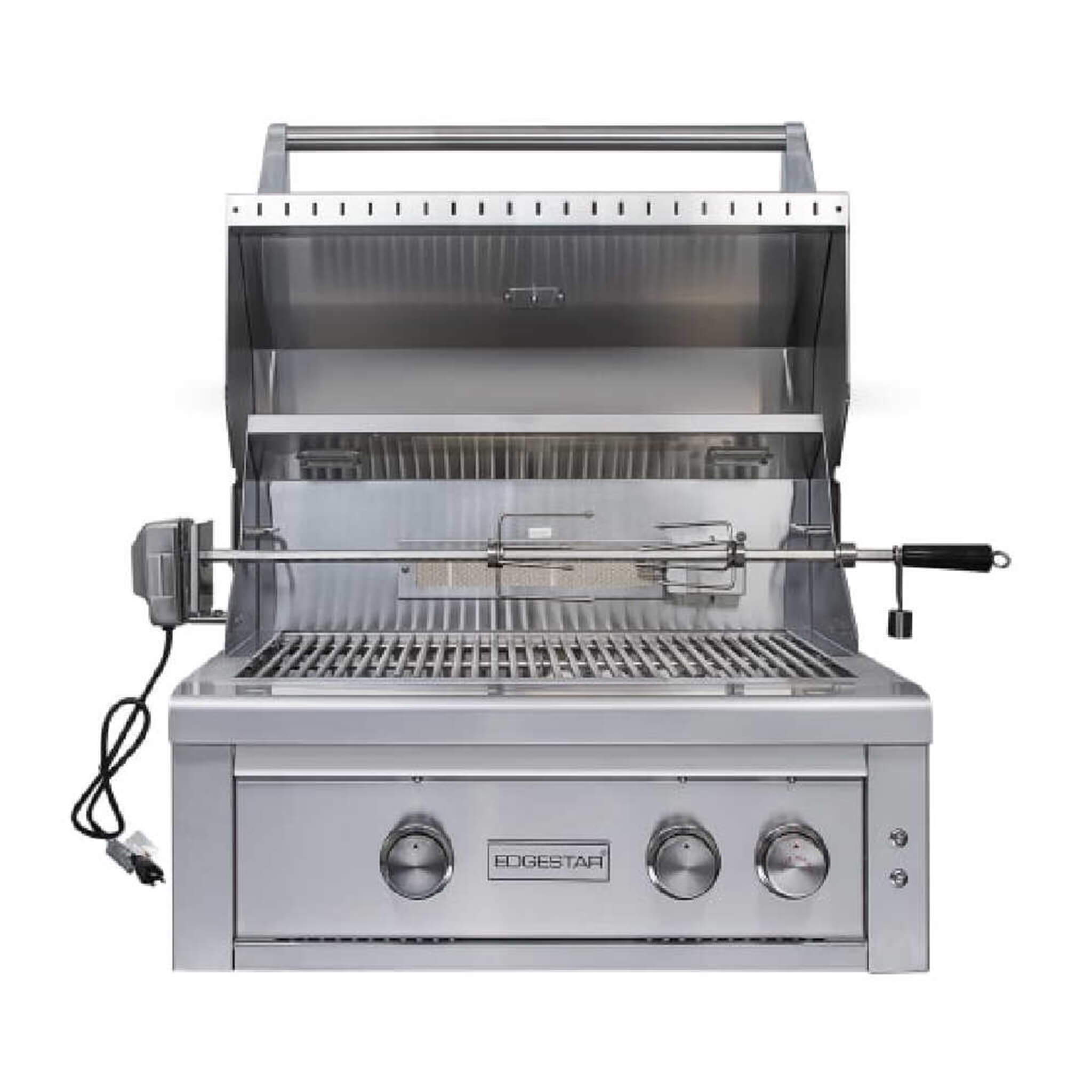 Edgestar 60K BTU 30" Natural Gas Built-In Grill With Lighted Grill Area And Double Access Doors (SAK82568)